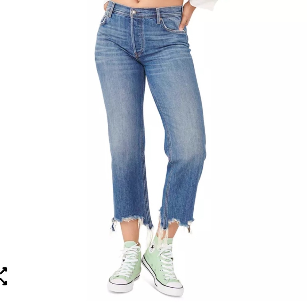 NWT FREE PEOPLE (We The Free) Maggie Mid Rise Straight Leg Jean Size 29